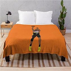 Mikal Bridges Jumper Phoenix Basketball Throw Blanket