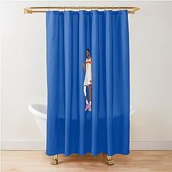Mikal Bridges Knicks Shower Curtain
