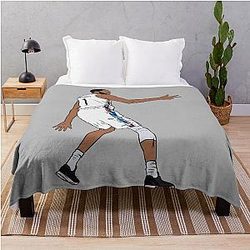 Mikal Bridges 3 Point Celebration Throw Blanket