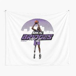 Mikal Bridges Skyline Tapestry
