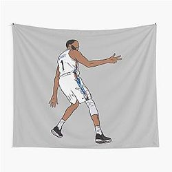 Mikal Bridges 3 Point Celebration Tapestry