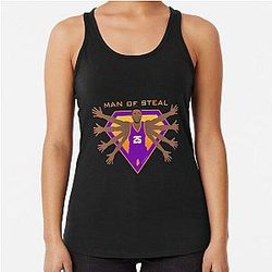 Mikal Bridges Man of Steel Perfect Racerback Tank Top
