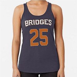 Mikal Bridges Away Jersey Racerback Tank Top