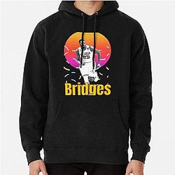 Mikal Bridges vintage legend basketball gift Pullover Hoodie