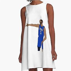 Mikal Bridges Minimal A-Line Dress