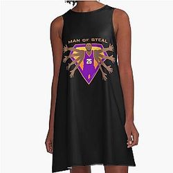 Mikal Bridges Man of Steal A-Line Dress