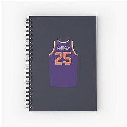 Mikal Bridges Purple Spiral Notebook