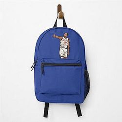 Mikal Bridges 3 Point Celebration Cartoon Backpack