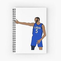 Mikal Bridges Celebration Spiral Notebook