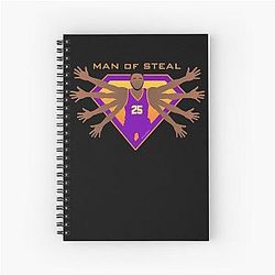 Mikal Bridges Man Stealth Spiral Notebook