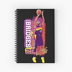 Mikal Bridges Phoenix Vintage Style Spiral Notebook
