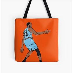 Mikal Bridges 3 Point Celebration Tote Bag