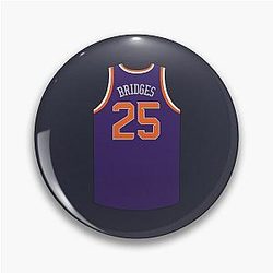 Mikal Bridges Jersey Purple Pin