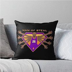 Mikal Bridges Man of Steel Perfect Throw Pillow