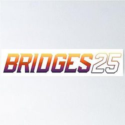 Mikal Bridges Wordmark Poster