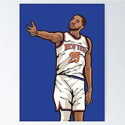 Mikal Bridges 3-Point Celebration Poster