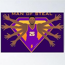 Mikal Bridges Man Steal Poster