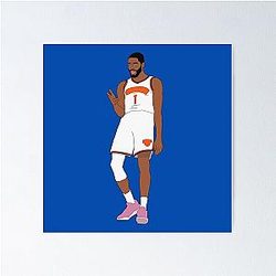 Mikal Bridges Knicks Poster