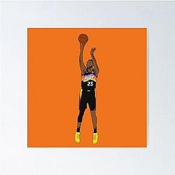 Mikal Bridges Jumper Phoenix NBA Poster