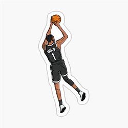 Mikal Bridges - Brooklyn Nets Basketball Sticker