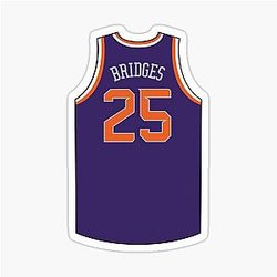 Mikal Bridges Jersey Purple Sticker