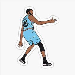 Mikal Bridges 3 Point Celebration Sticker