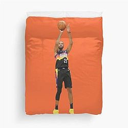 Mikal Bridges Basketball Duvet Cover