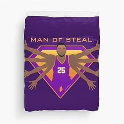 Mikal Bridges Man of Steel Duvet Cover