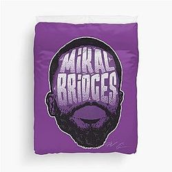 Mikal Bridges Player Duvet Cover