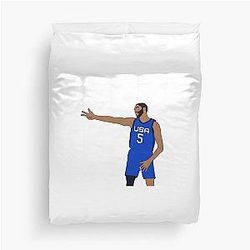 Mikal Bridges 3 Celebration Duvet Cover