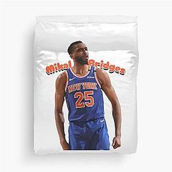 Mikal Bridges (Knicks) - Welcome to the Wall Duvet Cover