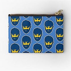 Platinum Mike Perry Blue Yellow Zipper Pouch