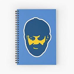 Platinum Mike Perry Blue Spiral Notebook