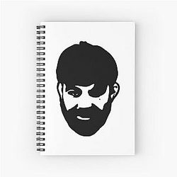 Mike Perry Black Spiral Notebook