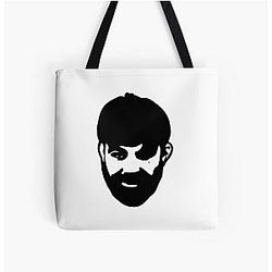 Mike Perry Black Over Print Tote Bag
