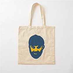 Platinum Mike Perry Cotton Tote Bag Blue and Yellow