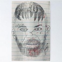 Bad Drawings Broken Nose Mike Perry by Smokey Joe Poster