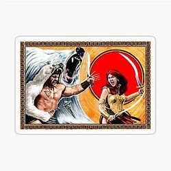 Harrek and JarEel by Mike Perry Sticker