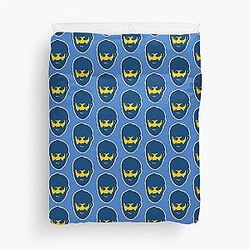 Platinum Mike Perry Duvet Cover Yellow and Blue
