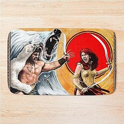 Star Wars: A New Hope and Jar Ewok by Mike Perry Bath Mat