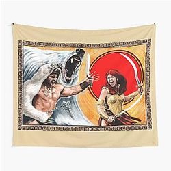 Harrek and Jar-E by Mike Perry Tapestry