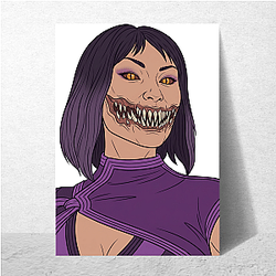 Mileena Empress Outworld throne Mileena Posters