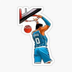 Miles Bridges No behind the back art sticker