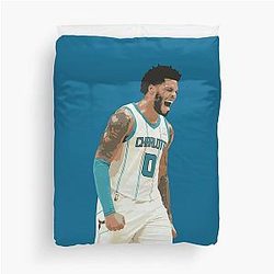 Miles Bridges Basketball Duvet Cover