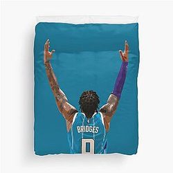 Miles Bridges Celebration Duvet Cover