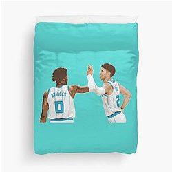 LaMelo Ball and Miles Bridges Duvet Cover
