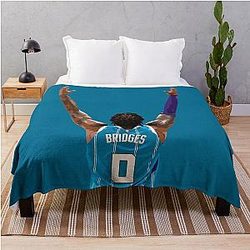 Miles Bridges Celebration Throw Blanket