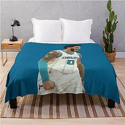 Miles Bridges Basketball Throw Blanket