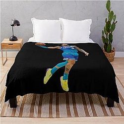 Miles Bridges Posterized Dunk Throw Blanket