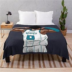 Miles Bridges Vector Back Resin Blanket